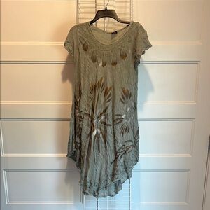 Elegant Green Floral Women's Blouse